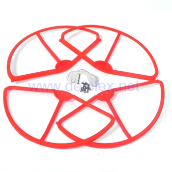 XK-X380 X380-A X380-B X380-C air dancer drone spare parts Outer protection frame (Red)